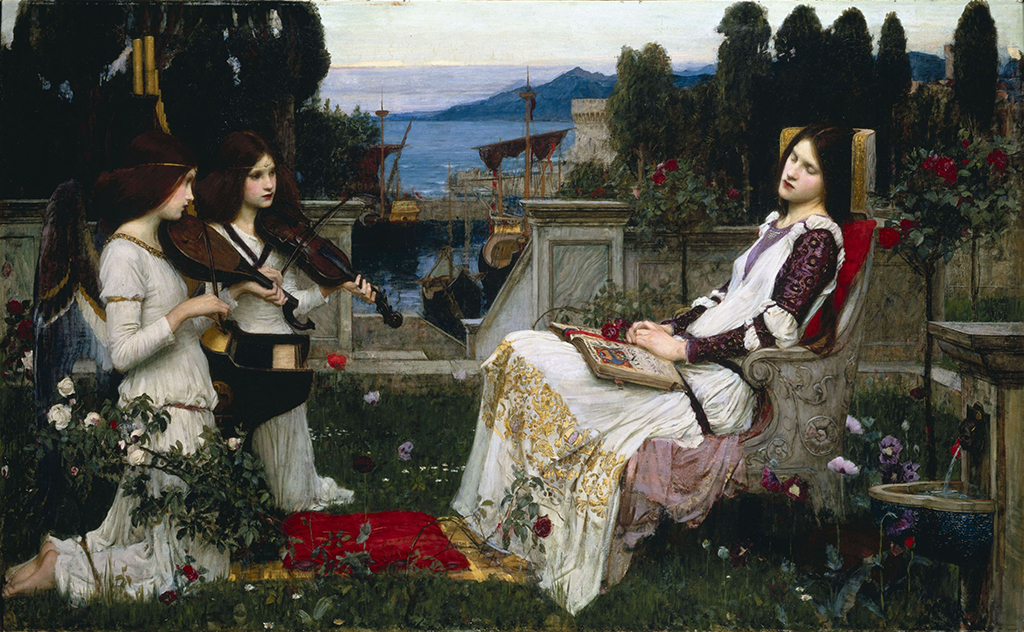 St Cecilia in Detail John William Waterhouse